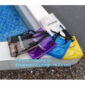 custom Design logo printed pvc clear plastic bags, professional printing