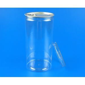 Cylinder Shape Plastic Honey Jars , Durable Large Plastic Containers