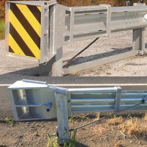 Customized Galvanized Powder Coated Traffic Safety Fitting Steel SKT End for