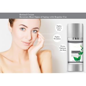 2.5% Retinol Organic Eye Cream , Anti Aging Hydrating Eye Cream For Dark Circles