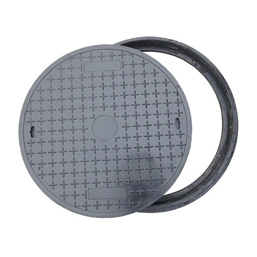 Buy Dual Locking Solid Top Round Manhole Covers Cast Iron BS EN124 Standard at wholesale prices