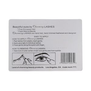 Medium Size Natural Long Individual Synthetic False Eyelash Extensions