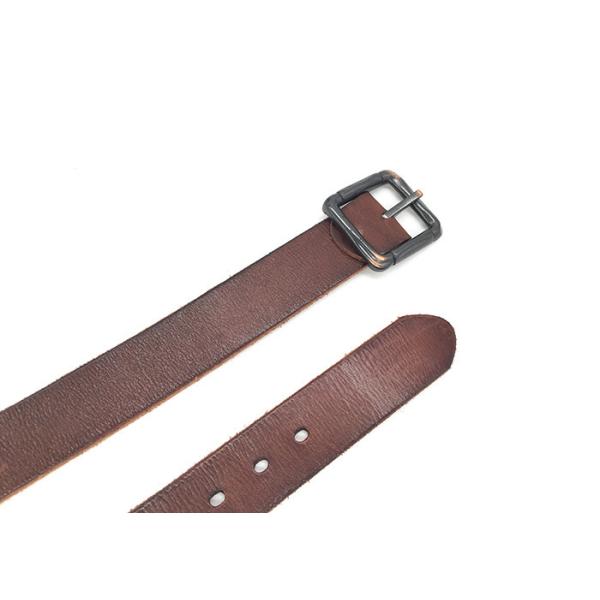 Classic Everyday Full Grian Male Casual Leather Blet With Pin Buckle