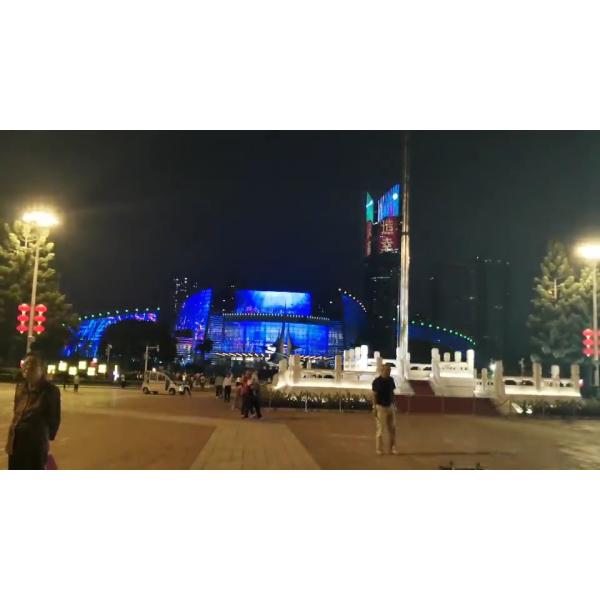 High Transparency See Through Glass Wall Glass Window Curtain P16 Decorative