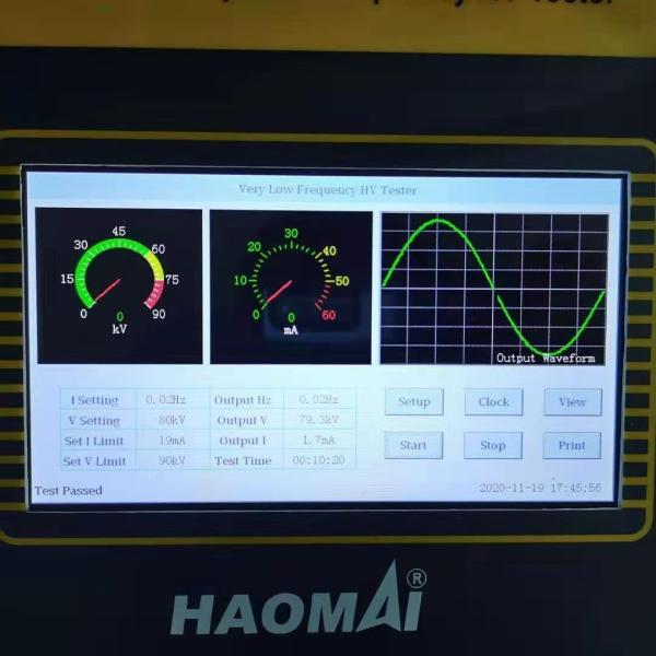 HAOMAI 30kV VLF HV Cable Testing Equipment 0.05Hz AC 220V/120V