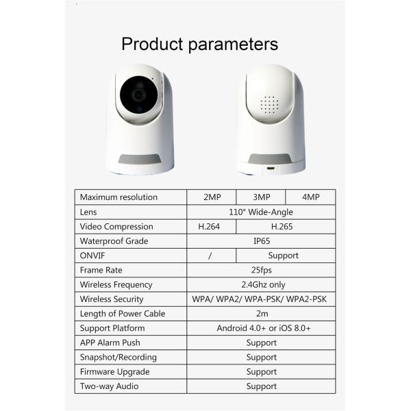 Home Security Tuya Ip Wireless Wifi Smart Camera(JV-TY212QH(Y21))