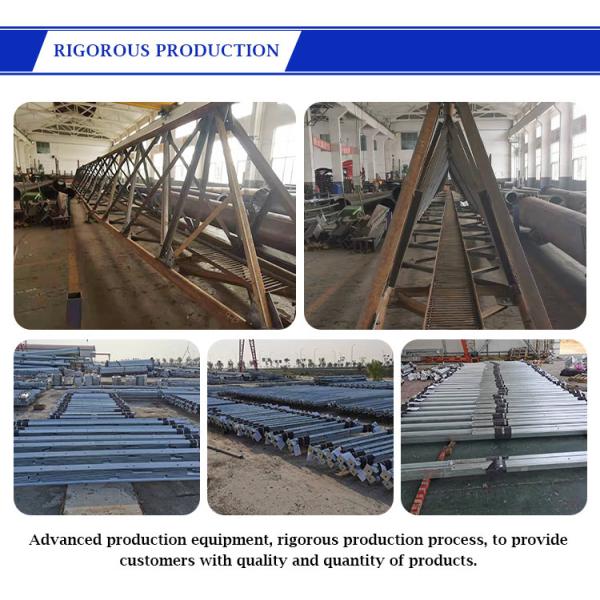 Lattice Electric Transmission Tower 10-100m Self Supporting