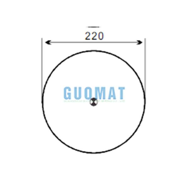 4838NP01 Contitech Steering Axle Truck Air Springs A9463200421 Trailer Suspension With Steel Piston