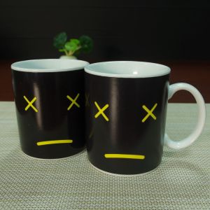 Custom heat changing mugs heat colour change mugs eco - friendly