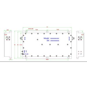 Quality Navigation PA RF Amplifier Module NXPA7.7-8.5GHz-50W for sale