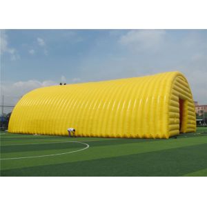 Ground Yellow Inflatable Canopy Tent , Inflatable Advertising Tent Modern Design
