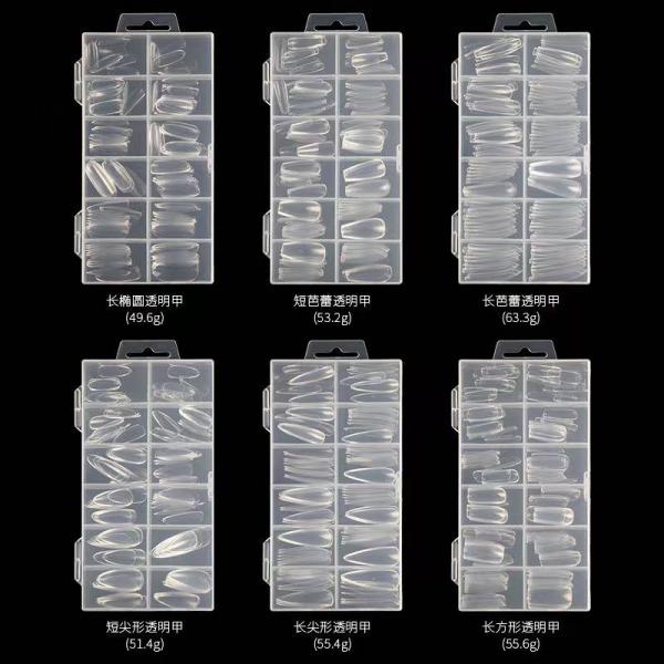 Hot Sale High Quality Customized Label for Nail Salon Shop Nail Tips Half Cover Easy to Operate Press on Nails