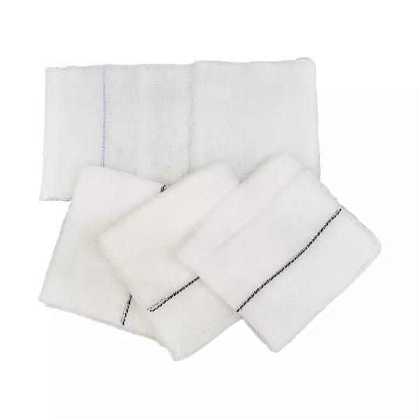 Buy 16ply Xray Cotton Gauze Swabs Detectable 100% Natural Cotton Gauze Pads at wholesale prices