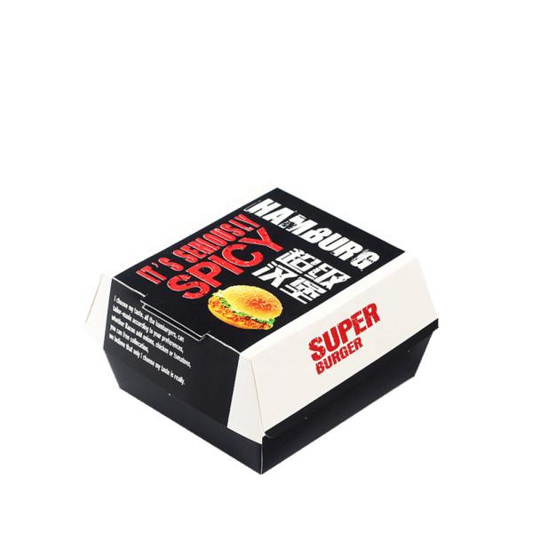 Colorful Fast Food Box Cardpaper Material With Custom Printed Logo