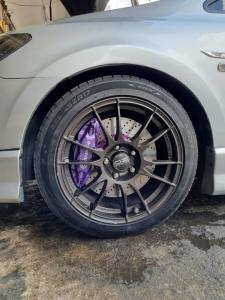 Quality Toyota Previa 4 Piston Car Brake Calipers Painted Purple Color for sale