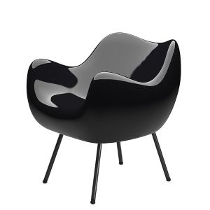 Upholstered Version Fiberglass Arm Chair RM58 Soft Abrasion Resistance