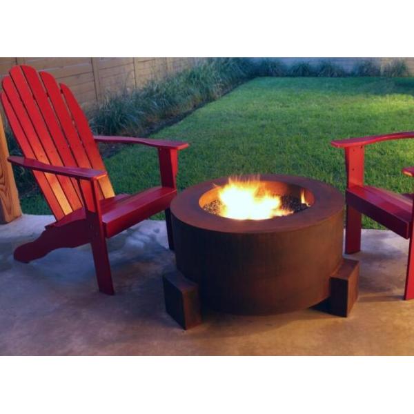Outdoor Heater Multi-function Round Metal Fire Pit Corten Steel Fire Table