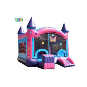 Logo Printing Inflatable Bounce House Combo Inflatable Butterfly Bounce Castle