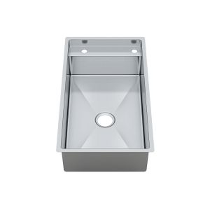 Luxurious Single Bowl Bathroom Sink Commercial Grade Brushed Finish