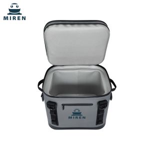 Insulated 24 Can Cooler Bag With Front Pocket Hypalon Material