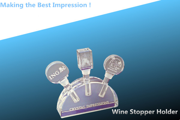 wine stopper holder/wine stopper/wine stopper rectangle/crystal stopper holder