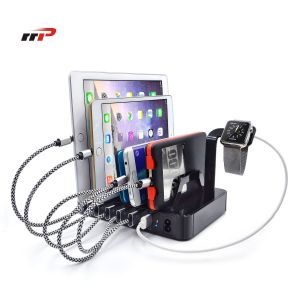 Multi Device 6 Port 5.0v 8.8a Usb Charging Station Apple Android Ipad Iwatch Use