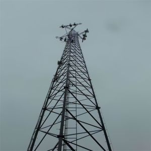 Galvanized Tubular Steel Radio Antenna Guyed Cell Tower Mast ASTMA123