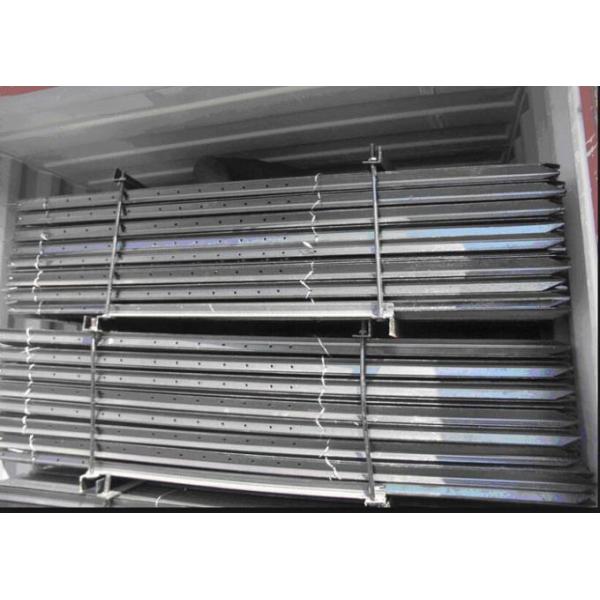 Black Painted Y Fence Post / Metal Fence Posts For Australia , New Zealand