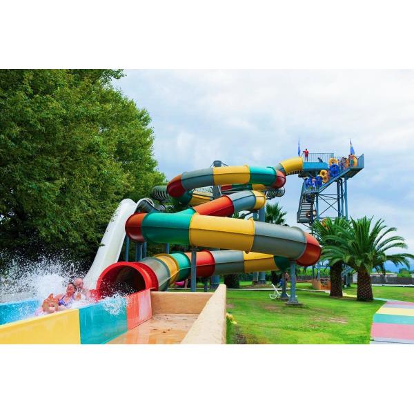 OEM Commercial Garden Play Center Water Games Fiberglass Slide For Children