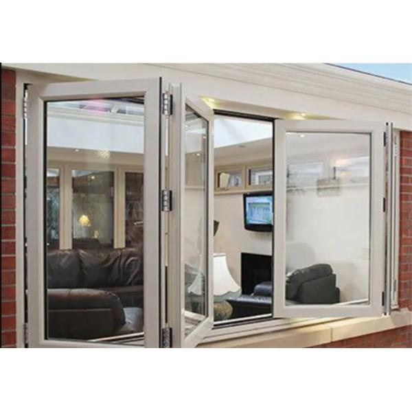 Aluminum Alloy Bi-Fold Windows Soundproof And Wind Pressure Resistant For Distributors