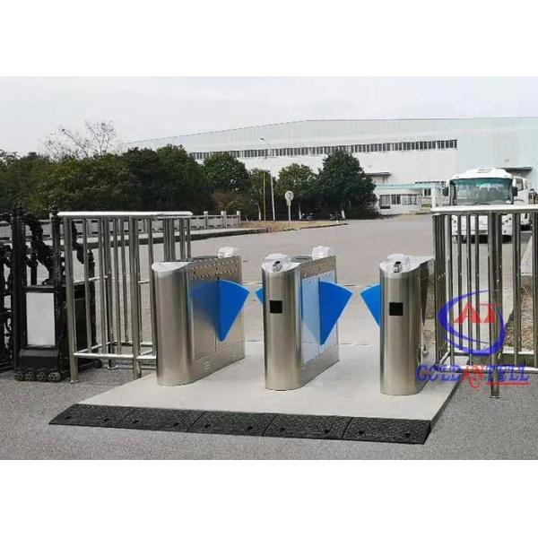 External 60cm Flap Barrier Turnstile Fingerprint 2 Paths Access Control Entrance