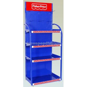 Free Standing Retail Gondola Shelving Multi - Layer Advertising Metal Shelving