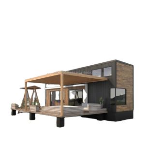Modern Design Prefabricated Wooden Container House Expandable Office with Steel
