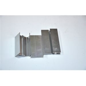 China 6063-T5 Silver Polishing Aluminium Extrusion Profile For Windows And Doors on sale