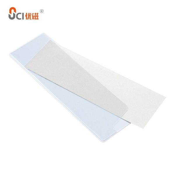 Buy Writable Magnetic Label Holder White Clear PVC Label Holder Pocket at wholesale prices