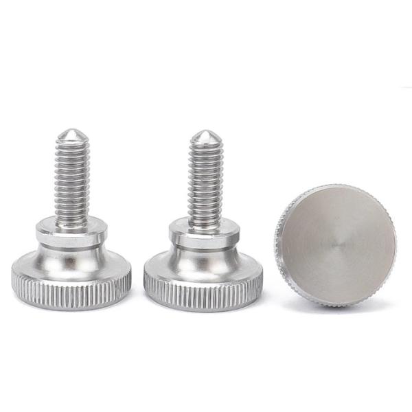 Buy M6 M8 Stainless Steel Thumb Screw ASTM B7 B7M Spade head Knurled thumb screw Custom size at wholesale prices