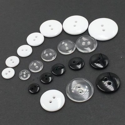 Factory wholesale resin pattern buttons four eyes mixed flower buttons coat resin bleach buttons