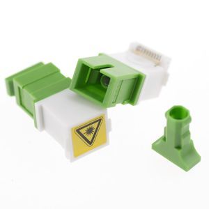 Quality SC Outer Side Shutter Fiber Optic Adapter With Precision Anti Rotation Key for sale