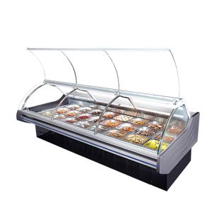 Commercial Cooked Food Refrigeration Display Cooked Food Freezer Fridge