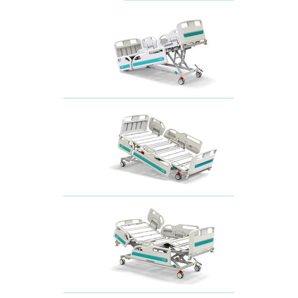 Factory Metal Multifunction Folding Medical Furniture Icu Patient Nursing Adjustable Electric Hospital Bed With Casters