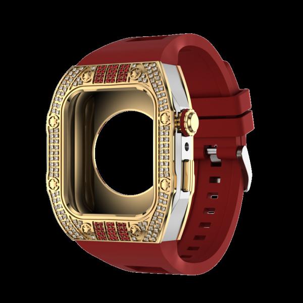 Buy Apple Watch Case - Black Carbon - Red Rubber  Carbon Fiber Case at wholesale prices