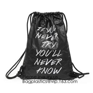 Drawstring Backpack - Tyvek Bag Paper bag,Waterproof Tyvek Bag for Gym or Travel, Inside Zippered Pocket Backpack Colorf