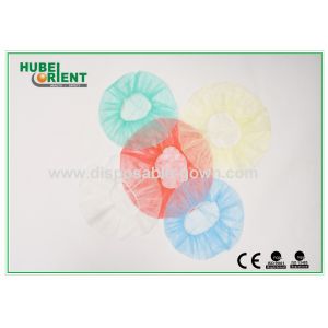 Hand / Machine Made Single Elastic Non Woven Bouffant Cap Disposable