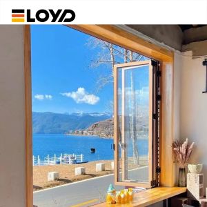 High-Security Aluminum Folding Window with Multi-Point Lock