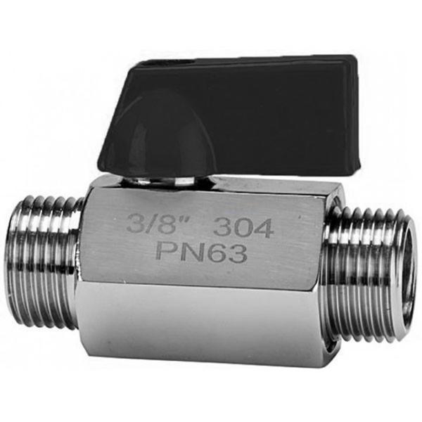 Buy Manual Male / Male Thread End Mini PN63 Stainless Steel Ball Valve at wholesale prices