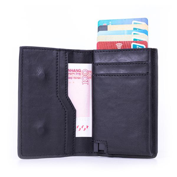 Multi-styles RFID Blocking Credit Cards Holder Wallet Crazy PU Leather Business Card Holders