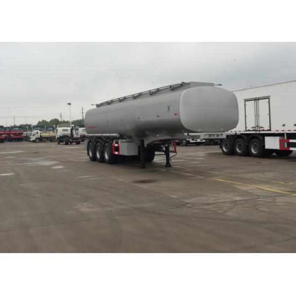 60 CBM Oil Tank Truck 3 Axles Semi Flatbed Trailers For Oil Fuel Transport