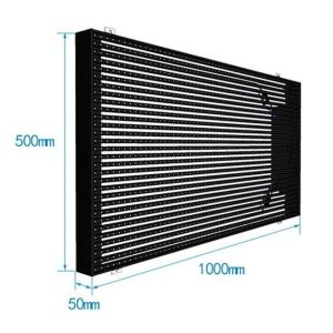 Outdoor Transparent Led Film Display Heavy Duty Customizable