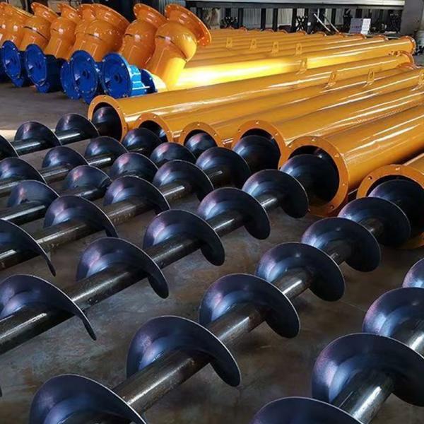 Flex Screw Conveyor System Dust Auger Screw Conveyor With Hopper