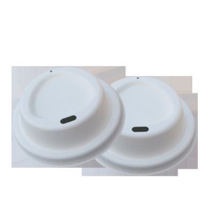Molded Biodegradable Sugarcane Bagasse Disposable Cups With Lids